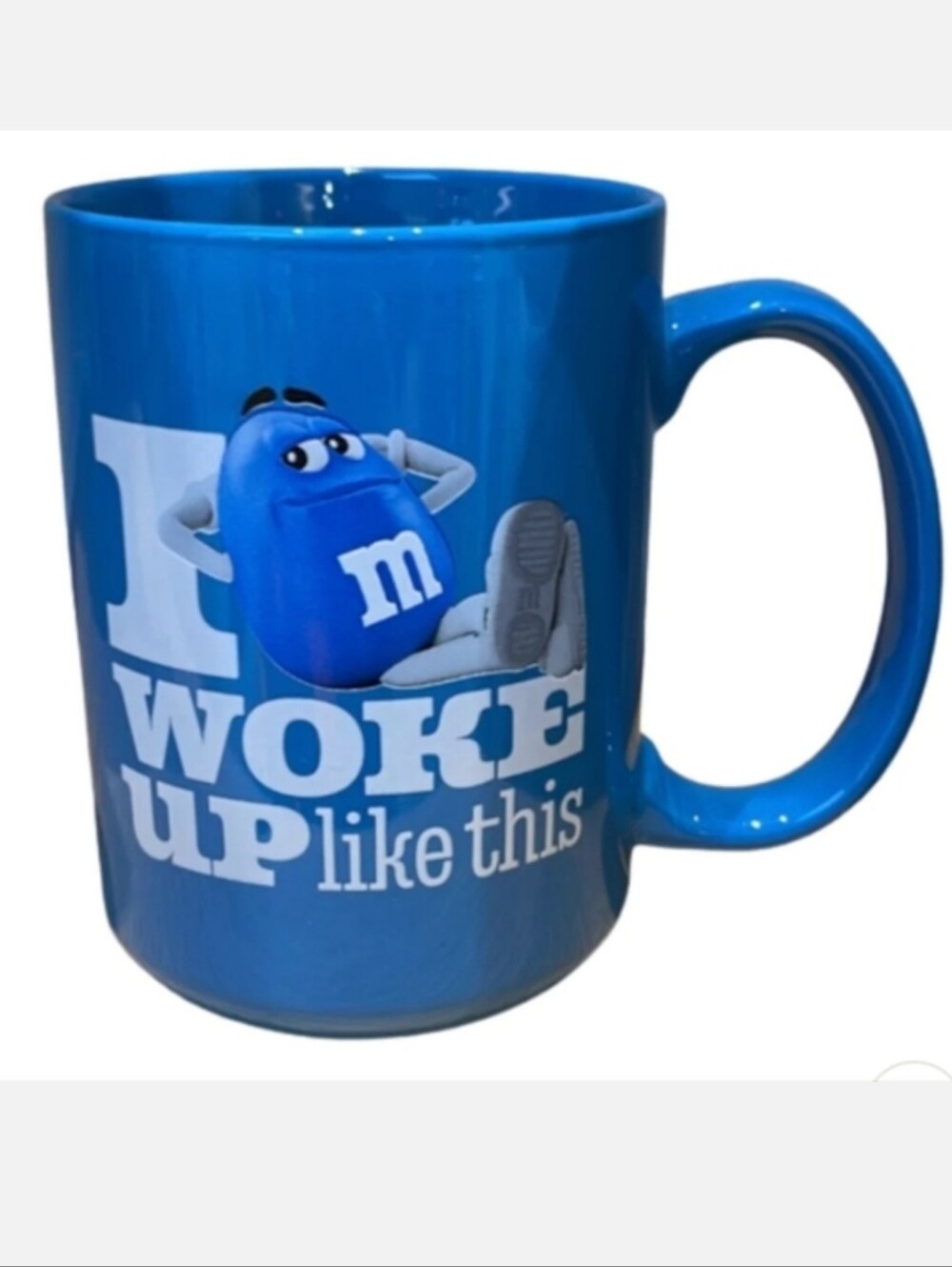 M&M'S World Blue Character I Woke up Like This Verbal Coffee Mag